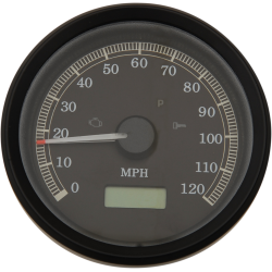 PartzBiz HD 2210-0389 - Black Electronic Programmable Analog Speedometer Speedo Harley Dyna Sportster