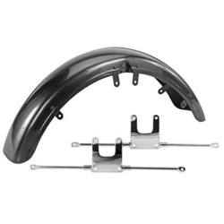 PartzBiz HD 22404 - บังโคลนหน้าเหล็กจำลอง 35 มม. Harley Sportster Super Glide FXR Ironhead XL