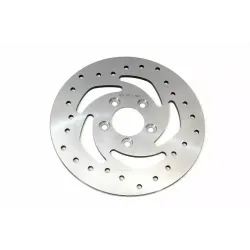 PartzBiz HD 23-9001 - V-Twin Drilled Rear Brake Disc Rotor Stainless 10.5” Harley Sportster XL 08-16