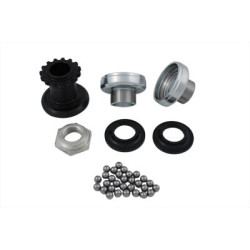 PartzBiz HD 24-0655 - 45 Neck Cup Kit Ball Bearing Springer Front End Forks Install 7/8 Stem Spring