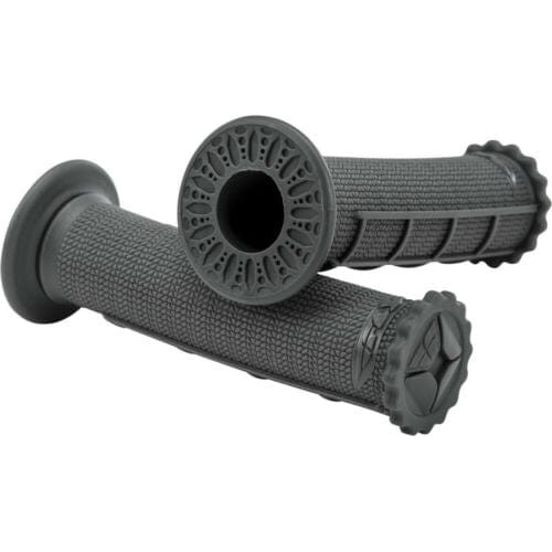 PartzBiz HD: 3451169-Fly Racing Dark Gray Half Waffle Medium Handlebar Bar Hand Grips ATV BMX PWC