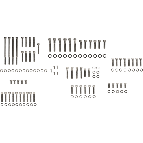 PartzBiz HD: 3488149-Drag เครื่องยนต์ เคส ชุดสลักเกลียว Black Knurled Harley Softail Dyna 07-17 PartzBiz HD: 3488149-Drag เครื่องยนต์ เคส ชุดสลักเกลียว Black Knurled Harley Softail Dyna 07-17