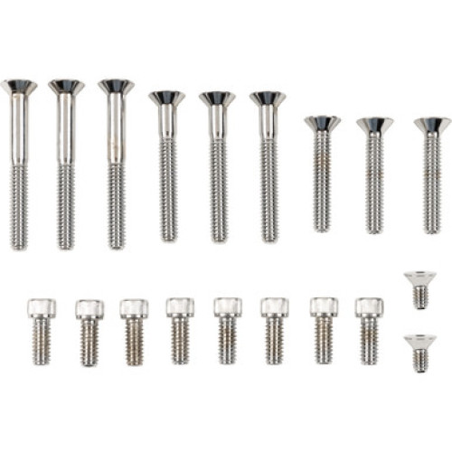 PartzBiz HD: 3487995-Drag Transmission ฝาครอบด้านข้างซ็อกเก็ต Bolt Kit Chrome Knurled Harley Touring 07-16 PartzBiz HD: 3487995-Drag Transmission ฝาครอบด้านข้างซ็อกเก็ต Bolt Kit Chrome Knurled Harley Touring 07-16