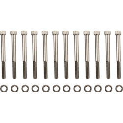 PartzBiz HD 2401-0972 - ลาก M-Eight M8 ชุดสลักเกลียวซ็อกเก็ตข้อเหวี่ยง Chrome Knurled Harley Touring 2017+