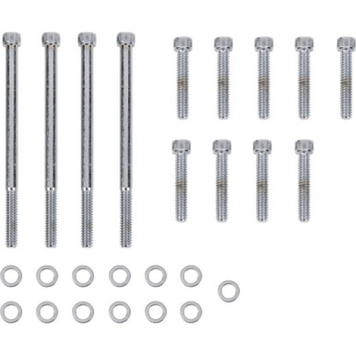 PartzBiz HD: 3487786-ลาก M-Eight M8 ชุดสลักเกลียวซ็อกเก็ตหลักด้านนอก Chrome Knurled Harley Touring 17+
