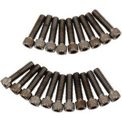 PartzBiz HD 2401-1021 - ลาก M-Eight M8 Rocker Cover Socket Bolt Kit สีดำ Knurled Harley 17+ FS FL FX