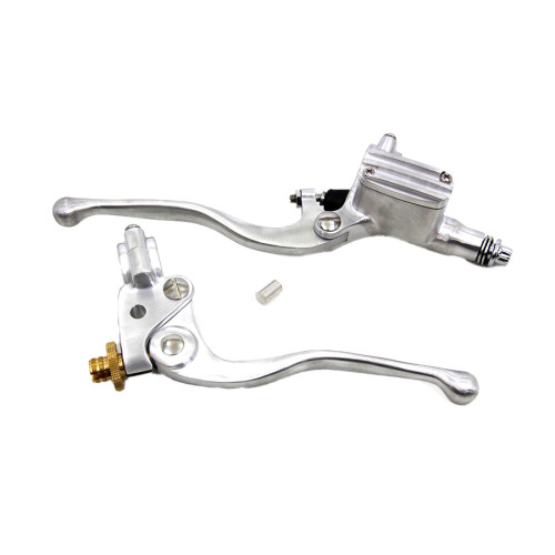 PartzBiz HD: 3454520-Vintage Polished 9/16‚” แฮนด์บาร์เดี่ยวแบบกำหนดเองแบบเจาะรูสำหรับ Harley Chopper