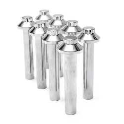 PartzBiz HD 3007 - Feuling Head Bolt Kit Stainless Steel Hex Head Harley 17-21 M-Eight M8