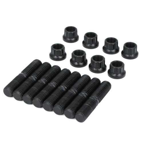 PartzBiz HD: 3487129-Feuling Rocker Arm Shaft Stud Nut Kit Black SAE Steel Harley M-Eight 17-21 M8