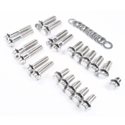 PartzBiz HD 3066 - Feuling Dress Up Chassis Trim Fastener Kit Show Bolts Washers Harley 04-17 XL