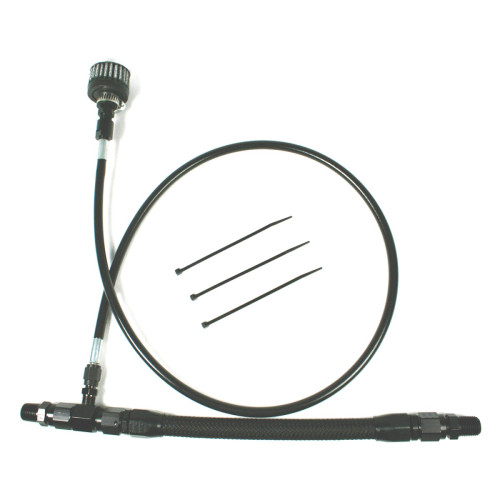 PartzBiz HD: 3486784-Feuling Oil Tank Breather Kit Black Steel Harley Touring Twin Cam Bagger 02-06
