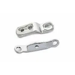 PartzBiz HD 31-0115 - Chrome Top เครื่องยนต์ Mount 2 ชิ้นชุดชุด Harley Ironhead Sportster XL XLH