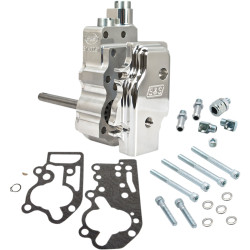 PartzBiz HD 31-6206 - S&S ปั้มน้ำมัน Billet ขัดเงา Oem เปลี่ยน Harley 92-99 Evo Big Twin 31-6206