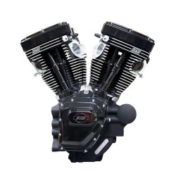 PartzBiz HD 310-0770 - S&S Black & Chrome T111 111” Motor Engine Long Block 99-06 Harley Twin Cam TC88A