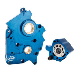 PartzBiz HD 310-0997B - S&S M8 Cam Plate ชุดปั้มน้ำมันแพ็คเกจระบายความร้อนด้วยน้ำ 17-21 Harley Touring Softail