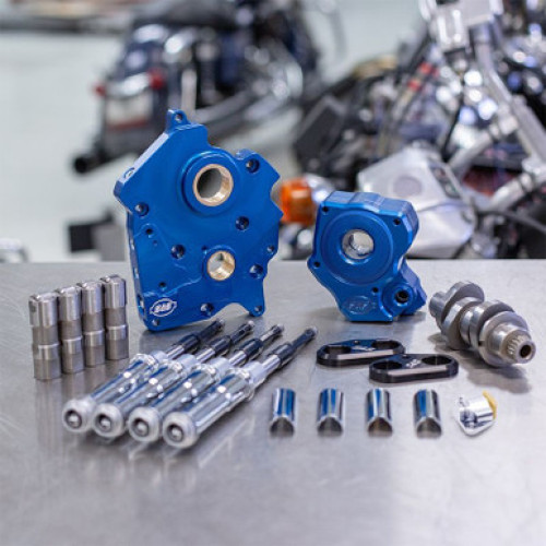 PartzBiz HD: 3460215-S&S M8 Cam Plate ชุดปั้มน้ำมันแพ็คเกจโซ่ 465C สีดำ Harley Touring Softail PartzBiz HD: 3460215-S&S M8 Cam Plate ชุดปั้มน้ำมันแพ็คเกจโซ่ 465C สีดำ Harley Touring Softail