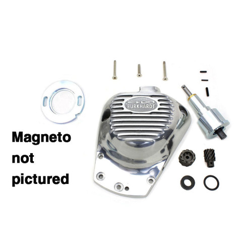 PartzBiz HD: 3449651-Burkhardt Magneto กรวยจมูก Shovel Drive Cam ฝาครอบ Shovelhead EVO FXST FL 73-92