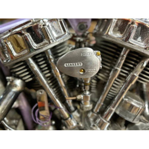 PartzBiz HD: 3444467-Brass Bronze Linkert Schebler Carb Cover Air Dam บังนก Harley WL EL FL