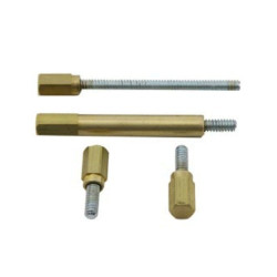 PartzBiz HD 35-0025 - Brass Carburetor Extended Long Float Bowl Screw Kit Set S&S Super E & G Harley