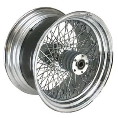 PartzBiz HD: 3460300-Ultima Chrome Billet 18” x 8.5” 80 Spoke Rear Wheel Harley Custom 250mm Chopper
