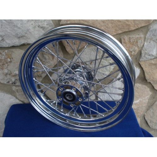 PartzBiz HD: 3444721-Chrome 16 x 3” 40 Spoke Rear Wheel Rim 00-05 Harley Sportster XL Softail Dyna