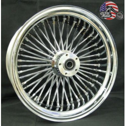 PartzBiz HD 37-531 - Ultima Chrome 16 x 5.5 48 Fat King Spoke ล้อหลัง Harley Chopper Bobber Custom