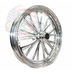 PartzBiz HD 37-622 - ขัดเงา Manhattan 21 3.5 ขอบล้อหน้า Billet Harley Touring & Softail 3/4 1‚”
