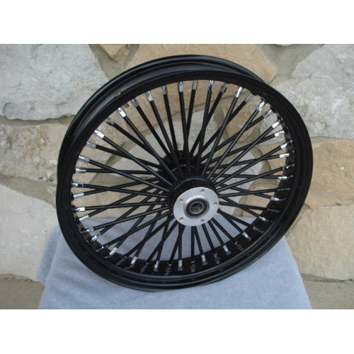 PartzBiz HD: 3456915-Ultima 48 King Spoke Fat 23 3.5 ขอบล้อหน้า Harley Touring Dual Disk สีดำ PartzBiz HD: 3456915-Ultima 48 King Spoke Fat 23 3.5 ขอบล้อหน้า Harley Touring Dual Disk สีดำ