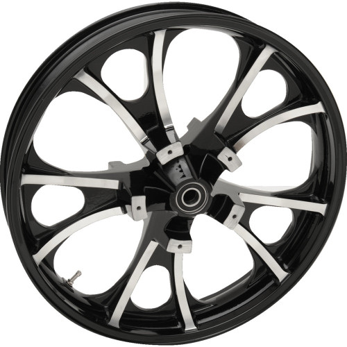 PartzBiz HD: 3480478-Coastal Moto Black Cut Largo Precision Wheel Rim 21 3.5 2008+ Harley Touring ABS