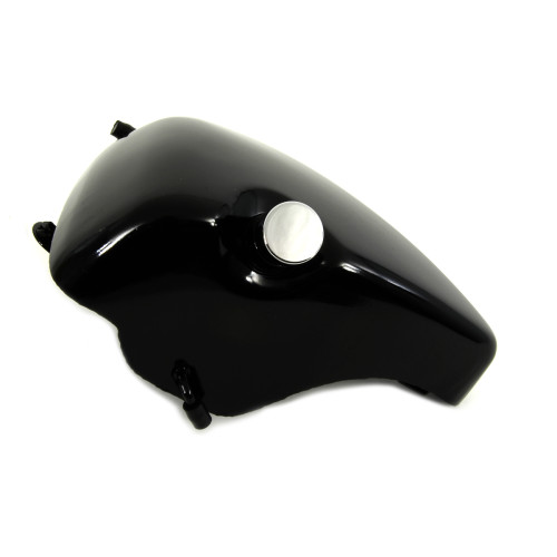 PartzBiz HD: 3453762-ถังน้ำมันสต๊อกยางเติมด้านข้างสีดำ 1983-93 Harley Sportster XL