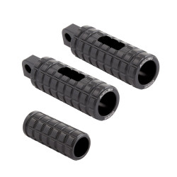 PartzBiz HD 400-040 - Arlen Ness SpeedLiner Shift Peg Kit Black Knurled CNC Billet Aluminum Harley