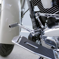 PartzBiz HD 400-041 - Arlen Ness SpeedLiner Shift Peg Kit Chrome Knurled CNC Billet Aluminum Harley