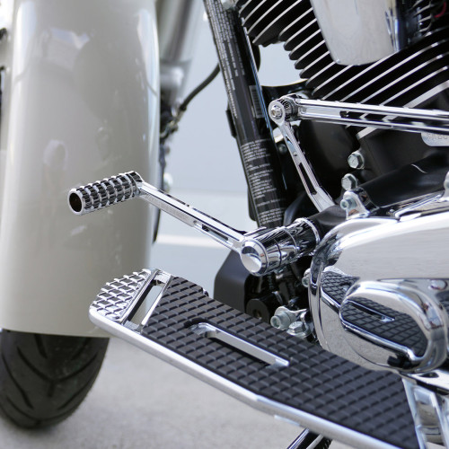 PartzBiz HD: 3489219-Arlen Ness SpeedLiner Shift Peg Kit Chrome Knurled CNC Billet Aluminium Harley