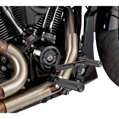 PartzBiz HD: 3482142-Arlen Ness Black Billet Mid Foot Control Kit Harley Touring Road Glide 14+ FLTR
