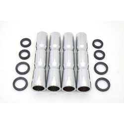 PartzBiz HD 44-1973 - Chrome Swingarm Pivot Kit Set Chrome Harley Shovelhead Softail Touring 73-84