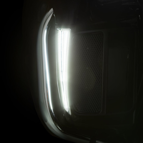 PartzBiz HD: 3482857-Ciro Fang Lower Fairing Lights Black Pair Set LED Amber Harley Touring 14-22
