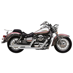 PartzBiz HD 4619T - ระบบท่อไอเสีย Cobra Chrome Dragsters 1996-2008 Kawasaki Vulcan VN1500 VN1600