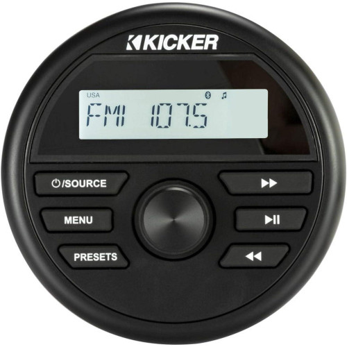 PartzBiz HD: 3486369-Kicker Bluetooth Media Center Controller AM/FM 200W USB RCA  ATV Gauge Mount