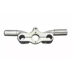 PartzBiz HD 49-0939 - Zinc Springer Fork Inline Top Triple Tree w/ Ears 36-45 Harley Knucklehead WL FL