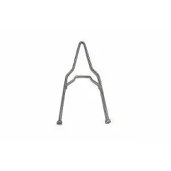 PartzBiz HD 50-0918 - Chrome Round 26” Tall Sissy Bar Harley Chopper Bobber Rigid 6” Rear Flat Fender