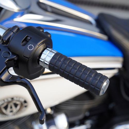 PartzBiz HD: 3485291-ปลอกแฮนด์ยาง Arlen Ness Speedliner Chrome TBW Billet 1‚” คู่ Harley Big Twin XL PartzBiz HD: 3485291-ปลอกแฮนด์ยาง Arlen Ness Speedliner Chrome TBW Billet 1‚” คู่ Harley Big Twin XL