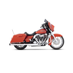 PartzBiz HD 500-0100 - Rinehart Chrome 3.5” Slip-On Black Tip Mufflers Exhaust 1995-2009 Harley Touring PartzBiz HD 500-0100 - Rinehart Chrome 3.5” Slip-On Black Tip Mufflers Exhaust 1995-2009 Harley Touring