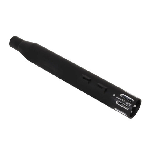 PartzBiz HD: 3461320-Rinehart Black 4” Slip-On Mufflers Slot Exhaust Pipes 17+ Harley Touring Bagger