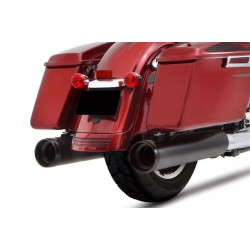 PartzBiz HD 500-0166 - Rinehart Racing 4.5” Black Tip Exhaust Mufflers Slip On Harley Touring 95-16 PartzBiz HD 500-0166 - Rinehart Racing 4.5” Black Tip Exhaust Mufflers Slip On Harley Touring 95-16