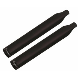 PartzBiz HD 500-0503 - Rinehart 4” Black Slip-On Muffler Exhaust Pipes Indian Cruiser Black 14+ Touring