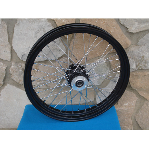 PartzBiz HD: 3443289-Billet 40 Spoke 23‚ x 3‚” ขอบล้อหน้า Harley Touring Dual Disc สีดำ PartzBiz HD: 3443289-Billet 40 Spoke 23‚ x 3‚” ขอบล้อหน้า Harley Touring Dual Disc สีดำ