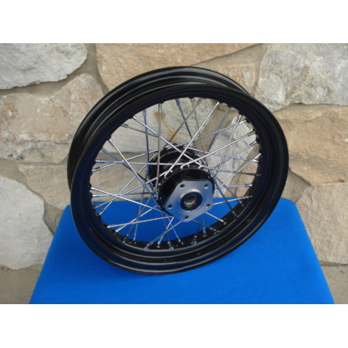 PartzBiz HD: 3457412-ล้อดุมล้อหน้า 16 x 3 40 ซี่สีดำ Harley FLST Softail Heritage & Fatboy