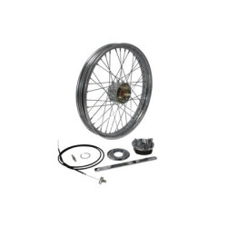PartzBiz HD 52-0358 - Chrome Mini Drum 21”x 2.15 40 Spoke Front Rim Wheel Harley Chopper Bobber Rigid