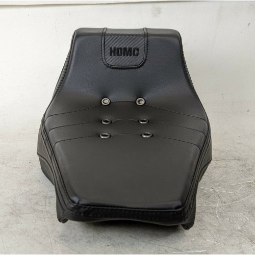 PartzBiz HD: 3481841-OE HD Bevel Solo Seat Black Vinyl Low Profile 12.75” 3-D Mesh Harley Softail 18+