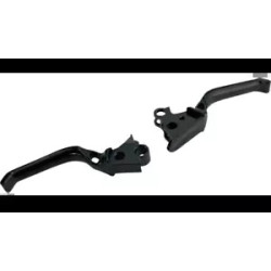 PartzBiz HD 530-018 - Arlen Ness Method Lever Set Pair Black Hydraulic Billet Harley Touring Trike 17-20